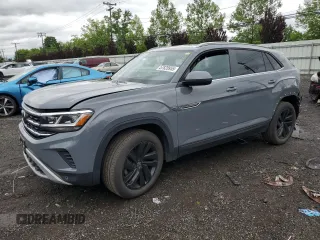 2021 Volkswagen Atlas SE with VIN 1V2KC2CA1MC238295, listed as a Copart auction lot 57828955 with 91,436 mi miles and Salvage title. Bid and sale history available at DreamBid. Image 1.