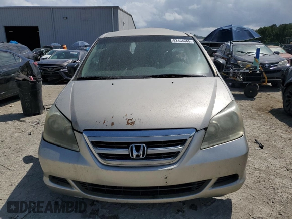 2006 Honda Odyssey LX с VIN 5FNRL38236B043862, выставлен на аукционе Copart как лот 52404045 с пробегом 167 669 миль миль и Списание • Salvage title. История ставок и продаж доступна на DreamBid. Изображение 5.