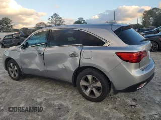2016 Acura MDX with VIN 5FRYD3H27GB012087, listed as a Copart auction lot 81329714 with 130,576 mi miles and Salvage Title. Bid and sale history available at carsss.com. Image 2.