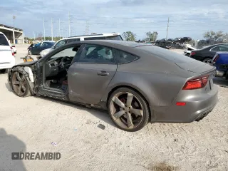 2018 Audi S7 Prestige with VIN WAU2FAFC9JN001504, listed as a Copart auction lot 75571234 with 89,634 mi miles and Salvage Title. Bid and sale history available at carsss.com. Image 2.