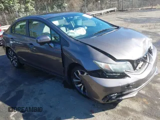 2014 Honda Civic Sedan EX-L with VIN 2HGFB2F9XEH545620, listed as a IAAI auction lot 41654871 with 126,535 mi miles. Bid and sale history available at carsss.com. Image 1.