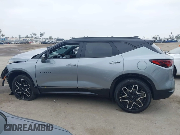 2023 Chevrolet Blazer RS with VIN 3GNKBERS6PS233928, listed as a IAAI auction lot 42339653 with 14,655 mi miles and . Bid and sale history available at DreamBid. Image 14.