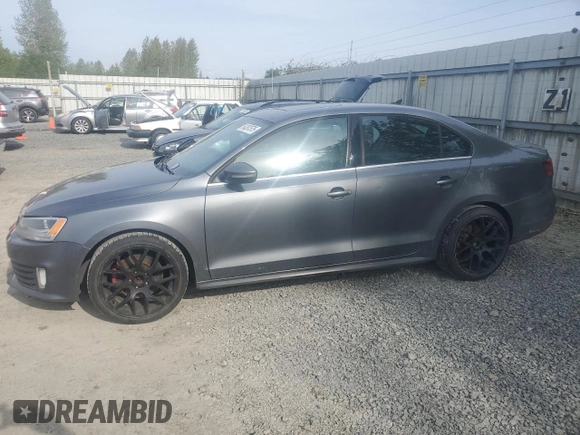 2013 Volkswagen Jetta GLI Autobahn with VIN 3VW467AJ5DM248048, listed as a Copart auction lot 54397575 with 141,264 mi miles and Salvage Title. Bid and sale history available at DreamBid. Image 1.