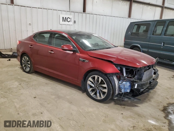 2015 Kia Optima SX Turbo with VIN 5XXGR4A64FG408491, listed as a Copart auction lot 50686705 with 113,235 mi miles and Clean Title. Bid and sale history available at carsss.com. Image 4.