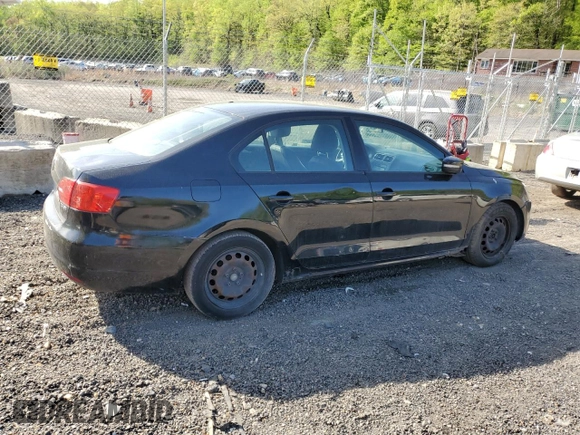 2011 Volkswagen Jetta Sedan SE w/Convenience & Sunroof PZEV with VIN 3VWDZ7AJ2BM339007, listed as a Copart auction lot 53679025 with 0 mi miles and Salvage Title. Bid and sale history available at carsss.com. Image 3.