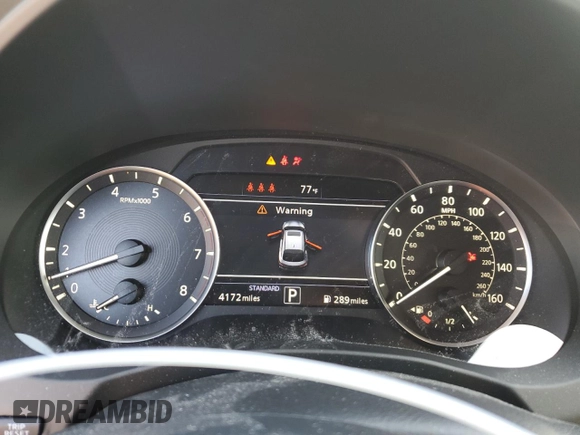 2024 Infiniti QX55 Luxe with VIN 3PCAJ5JR6RF113316, listed as a Copart auction lot 42184715 with 4,172 mi miles and Non Repairable. Bid and sale history available at DreamBid. Image 9.