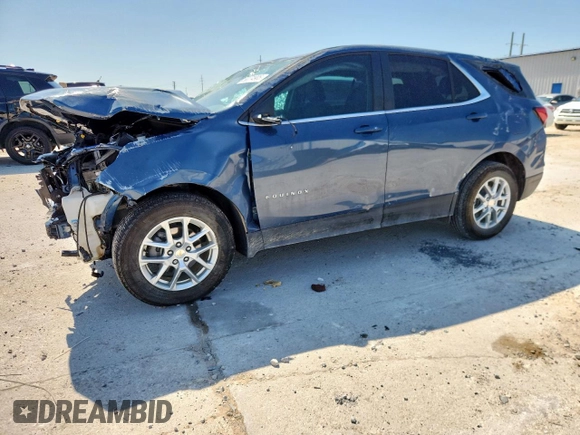 2024 Chevrolet Equinox LT with VIN 3GNAXKEG1RL228064, listed as a Copart auction lot 58274905 with 10,375 mi miles and Salvage title. Bid and sale history available at DreamBid. Image 1.