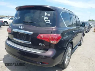 2013 Infiniti QX56 with VIN JN8AZ2NE9D9060178, listed as a IAAI auction lot 42058533 with 139,267 mi miles. Bid and sale history available at carsss.com. Image 4.