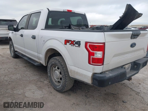 2018 Ford F-150 XL with VIN 1FTEW1E53JKE40749, listed as a IAAI auction lot 41993263 with 123,297 mi miles. Bid and sale history available at carsss.com. Image 3.