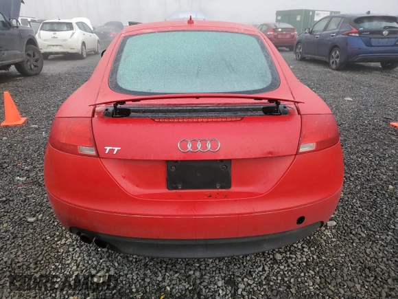 2008 Audi TT 2.0T with VIN TRUAF38J481003321, listed as a Copart auction lot 41568745 with 149,593 mi miles and Salvage Title. Bid and sale history available at carsss.com. Image 6.