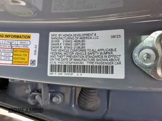 2023 Honda Accord Sport с VIN 1HGCY2F52PA065393, выставлен на аукционе Copart как лот 50431745 с пробегом 29 537 миль миль и Чистый • Clean title. История ставок и продаж доступна на DreamBid. Изображение 13.