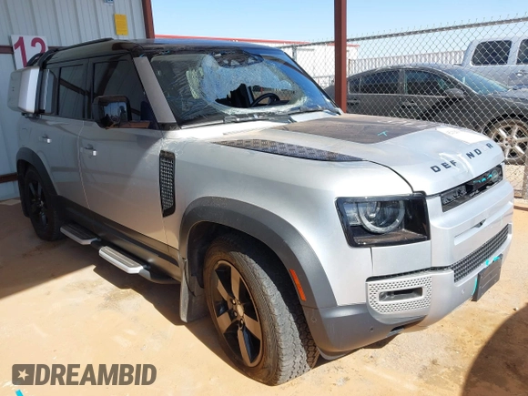 2020 Land Rover Defender HSE with VIN SALE1EEU3L2005075, listed as a IAAI auction lot 42125619 with 83,209 mi miles and . Bid and sale history available at DreamBid. Image 1.