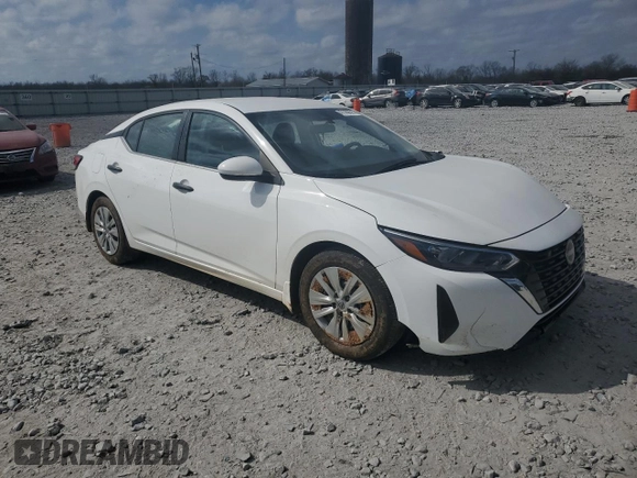 2024 Nissan Sentra S with VIN 3N1AB8BV6RY249706, listed as a Copart auction lot 47398675 with 15,839 mi miles and Salvage Title. Bid and sale history available at DreamBid. Image 4.