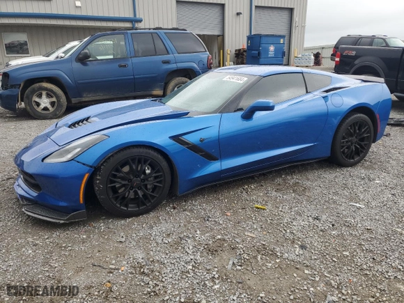 2014 Chevrolet Corvette Stingray 2LT with VIN 1G1YD2D76E5106059, listed as a Copart auction lot 54941684 with NaN miles and Salvage Title. Bid and sale history available at carsss.com. Image 1.