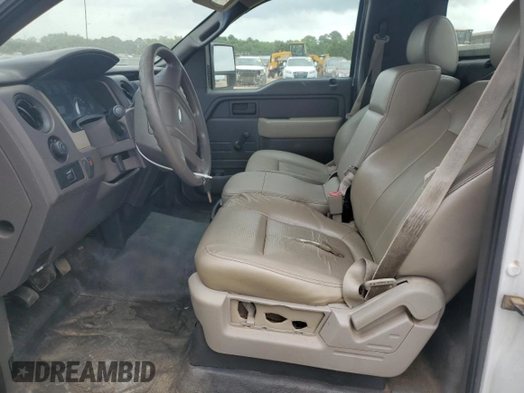 2010 Ford F-150 XL with VIN 1FTMF1CW2AFC54023, listed as a Copart auction lot 57428195 with 183,892 mi miles and Salvage title. Bid and sale history available at DreamBid. Image 7.