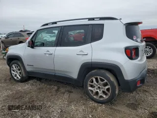 2017 Jeep Renegade Latitude with VIN ZACCJABB5HPF30386, listed as a Copart auction lot 46129335 with 169,868 mi miles and Salvage Title. Bid and sale history available at carsss.com. Image 2.