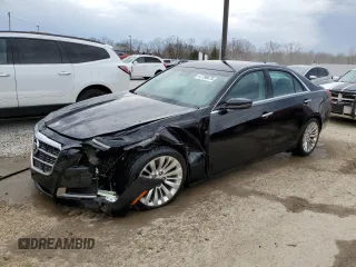 2014 Cadillac CTS Luxury RWD with VIN 1G6AR5SX9E0153908, listed as a Copart auction lot 47786675 with 157,989 mi miles and Salvage Title. Bid and sale history available at carsss.com. Image 1.