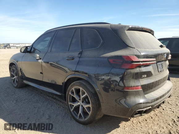 2024 BMW X5 M60i with VIN 5UX33EU03R9U82028, listed as a Copart auction lot 82224164 with 35,747 mi miles and Salvage Title. Bid and sale history available at carsss.com. Image 2.