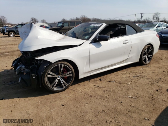 2022 BMW 4 Series M440i xDrive with VIN WBA63AT04NCH86247, listed as a Copart auction lot 44347314 with 0 mi miles. Bid and sale history available at carsss.com. Image 1.