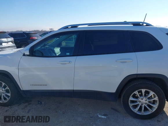 2020 Jeep Cherokee Latitude with VIN 1C4PJLCB2LD629458, listed as a IAAI auction lot 41616505 with 55,651 mi miles. Bid and sale history available at carsss.com. Image 14.