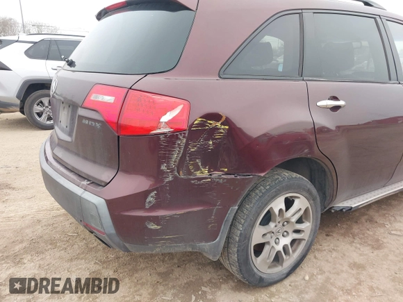 2009 Acura MDX with VIN 2HNYD28289H515078, listed as a IAAI auction lot 41565828 with 188,398 mi miles. Bid and sale history available at carsss.com. Image 6.