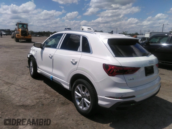 2023 Audi Q3 S line Premium with VIN WA1DECF31P1152759, listed as a IAAI auction lot 37326985 with 11 mi miles and . Bid and sale history available at DreamBid. Image 3.