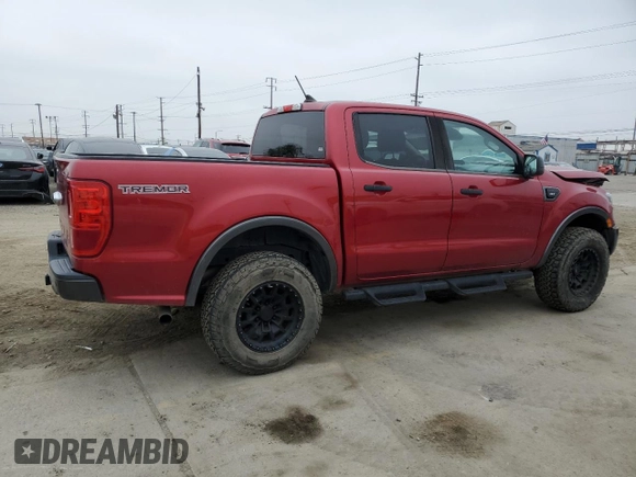 2021 Ford Ranger XL with VIN 1FTER4FH4MLD72851, listed as a Copart auction lot 55323665 with 81,235 mi miles and Salvage Title. Bid and sale history available at carsss.com. Image 3.