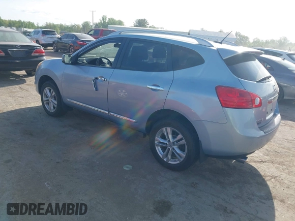 2013 Nissan Rogue SL with VIN JN8AS5MV3DW105480, listed as a IAAI auction lot 42106079 with 111,854 mi miles and . Bid and sale history available at DreamBid. Image 3.