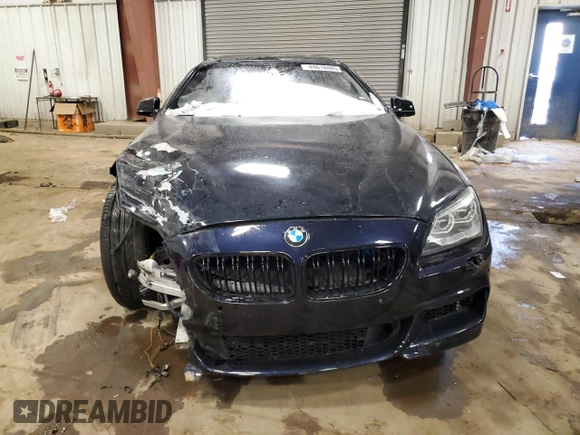2013 BMW 6 Series 650i with VIN WBAYM9C56DDW20172, listed as a Copart auction lot 44618485 with Not Provided miles and Clean Title. Bid and sale history available at carsss.com. Image 5.