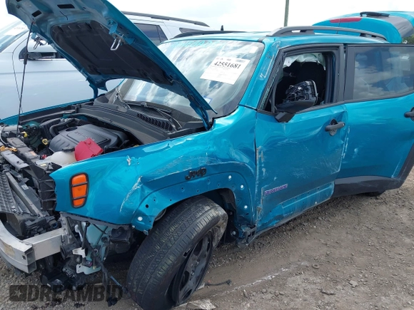 2021 Jeep Renegade Sport with VIN ZACNJDAB3MPM42343, listed as a IAAI auction lot 42551681 with 14,662 mi miles and . Bid and sale history available at DreamBid. Image 6.