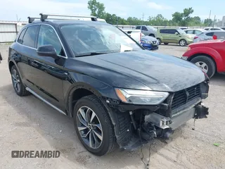 2023 Audi Q5 S line Premium Plus with VIN WA1EAAFY6P2087689, listed as a IAAI auction lot 42804391 with 56,779 mi miles and . Bid and sale history available at DreamBid. Image 1.
