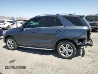 2015 Mercedes-Benz M ML 350 with VIN 4JGDA5JB9FA592587, listed as a Copart auction lot 52114055 with 73,978 mi miles and Salvage Title. Bid and sale history available at carsss.com. Image 2.