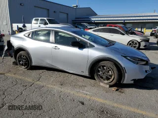 2024 Toyota Prius LE with VIN JTDADABU9R3015428, listed as a Copart auction lot 43256135 with 24,202 mi miles and Salvage title. Bid and sale history available at DreamBid. Image 4.