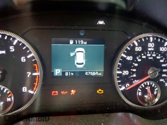 2022 Kia Telluride LX with VIN 5XYP2DHC5NG284645, listed as a Copart auction lot 57147955 with 47,664 mi miles and Salvage title. Bid and sale history available at DreamBid. Image 9.