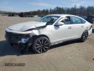 2023 Honda Accord Touring with VIN 1HGCY2F86PA068596, listed as a Copart auction lot 55878945 with 9,382 mi miles and Salvage title. Bid and sale history available at DreamBid. Image 1.