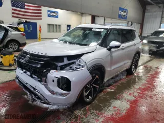 2023 Mitsubishi Outlander SEL with VIN JA4J4VA86PZ010509, listed as a Copart auction lot 87617315 with 25,621 mi miles and Salvage Title. Bid and sale history available at carsss.com. Image 1.