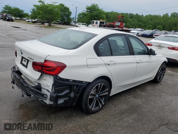 2018 BMW 3 Series 330i xDrive with VIN WBA8D9G50JNU66803, listed as a Copart auction lot 57295225 with 38,967 mi miles and Salvage title. Bid and sale history available at DreamBid. Image 3.
