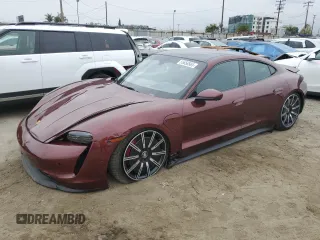 2022 Porsche Taycan 4S with VIN WP0AB2Y16NSA45160, listed as a Copart auction lot 55658565 with 30,165 mi miles and Salvage Title. Bid and sale history available at DreamBid. Image 1.