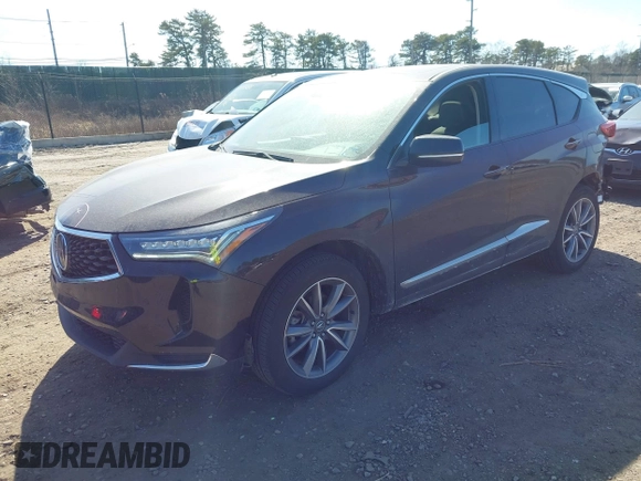 2023 Acura RDX w/Technology Package with VIN 5J8TC2H5XPL022727, listed as a IAAI auction lot 41742282 with 16,016 mi miles. Bid and sale history available at carsss.com. Image 2.