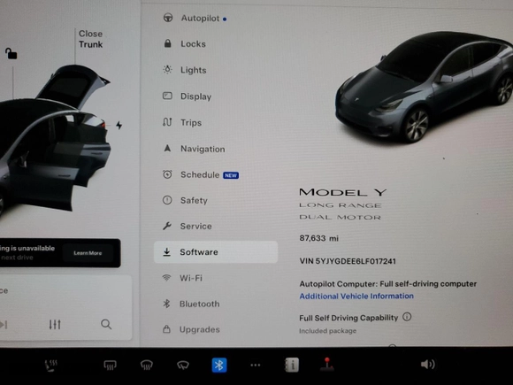 2020 Tesla Model Y Long Range with VIN 5YJYGDEE6LF017241, listed as a Copart auction lot 45056195 with 87,633 mi miles and Salvage Title. Bid and sale history available at carsss.com. Image 9.