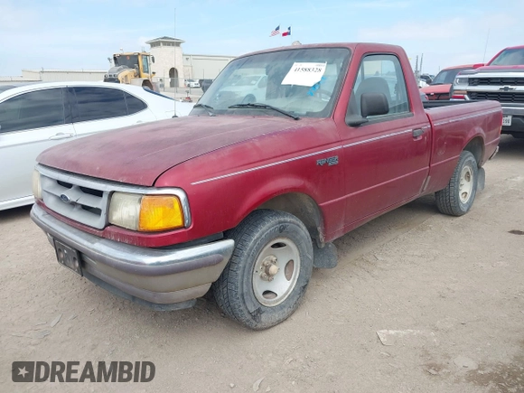 1997 Ford Ranger XLT with VIN 1FTCR10A9VTA60723, listed as a IAAI auction lot 41588328 with 315,869 mi miles. Bid and sale history available at carsss.com. Image 2.