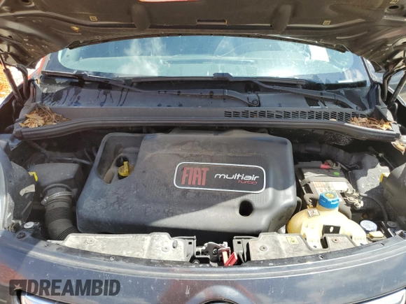 2017 FIAT 500L Pop with VIN ZFBCFAAH4HZ039657, listed as a Copart auction lot 61159735 with 115,001 mi miles and Salvage title. Bid and sale history available at DreamBid. Image 12.