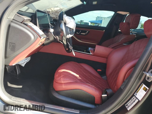 2024 Mercedes-Benz S 580e with VIN W1K6G6KBXRA276299, listed as a Copart auction lot 52619025 with 22,364 mi miles and Salvage Title. Bid and sale history available at DreamBid. Image 7.
