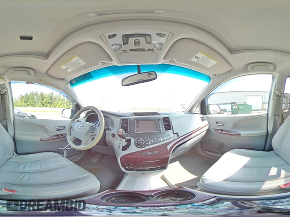 2011 Toyota Sienna XLE with VIN 5TDDK3DC4BS004280, listed as a Copart auction lot 59297345 with 173,890 mi miles and Salvage title. Bid and sale history available at DreamBid. Image 15.
