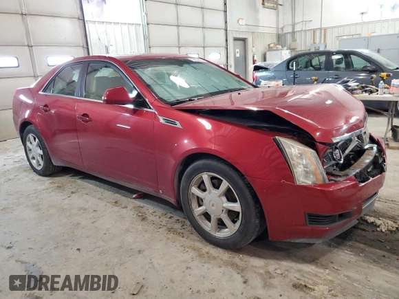 2008 Cadillac CTS RWD w/1SA with VIN 1G6DF577480168237, listed as a Copart auction lot 43858895 with 103,329 mi miles and Non Repairable. Bid and sale history available at carsss.com. Image 4.