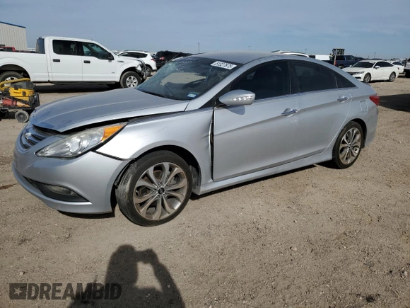 2014 Hyundai Sonata SE with VIN 5NPEC4AC7EH828456, listed as a Copart auction lot 51327875 with 162,843 mi miles and Salvage Title. Bid and sale history available at DreamBid. Image 1.
