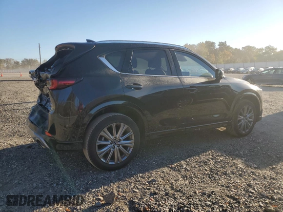 2024 Mazda CX-5 2.5 Turbo Signature with VIN JM3KFBXY8R0398139, listed as a Copart auction lot 76885954 with 7,266 mi miles and Salvage Title. Bid and sale history available at carsss.com. Image 3.