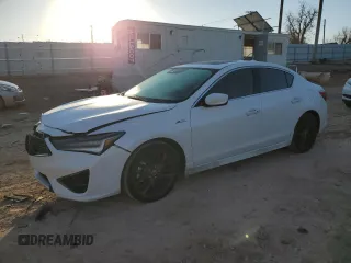 2021 Acura ILX w/Premium/A-SPEC Package with VIN 19UDE2F82MA001728, listed as a Copart auction lot 46788975 with 49,698 mi miles and Salvage Title. Bid and sale history available at carsss.com. Image 1.