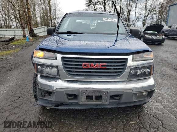 2005 GMC Canyon 1SE SLE Z71 with VIN 1GTDS136658213688, listed as a Copart auction lot 46494885 with 162,209 mi miles and Salvage Title. Bid and sale history available at carsss.com. Image 5.