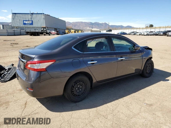 2014 Nissan Sentra SV with VIN 1N4AB7AP3EN855147, listed as a Copart auction lot 49116175 with 153,345 mi miles and Salvage Title. Bid and sale history available at DreamBid. Image 3.